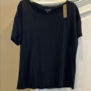 J. Crew Classic Black Short Sleeve Tee